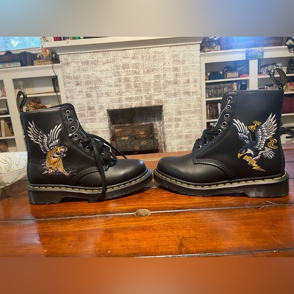 1460 SOUVENIR EMBROIDERED LEATHER BOOTS main image 4